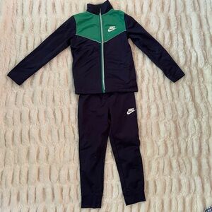 Nike Kids' Green & Navy Tracksuit